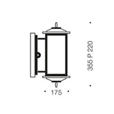 Telbix Lighting Outdoor Wall Lights Nevin Exterior Wall Light in Black Lights-For-You NEVIN EX-BK 9329501051917